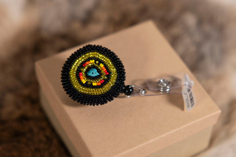 Beaded Badge Reel