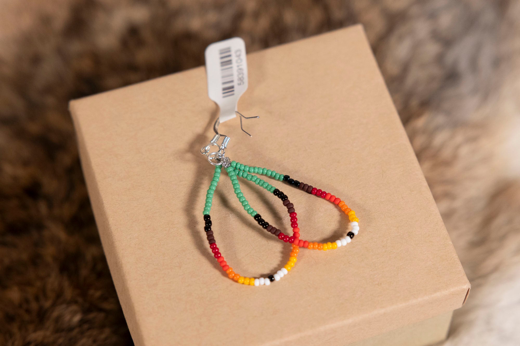 Single Bead Hoop Earrings