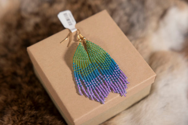 Medium Size Beaded Earrings