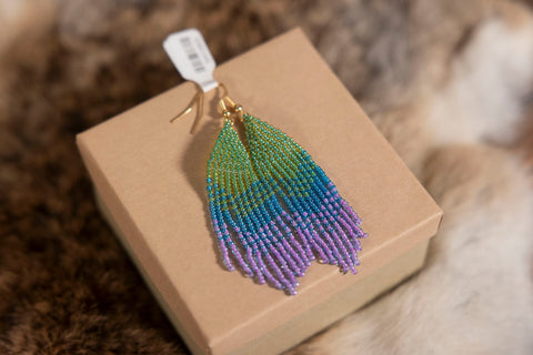 Medium Size Beaded Earrings