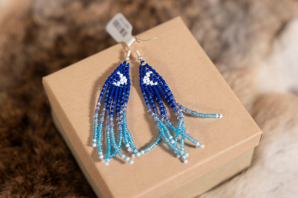 Medium Size Beaded Earrings