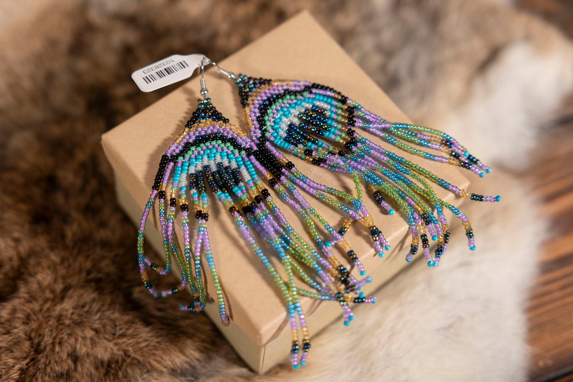 Bigger Beaded Dangle Earrings