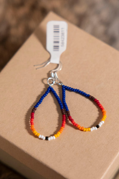 Single Bead Hoop Earrings