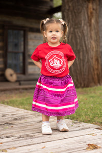 Child's Purple/Pink Ribbon Skirt