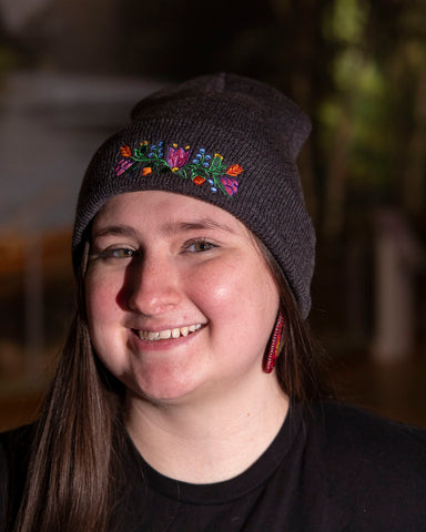 Ojibwa Floral Beanies