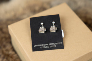 Sterling Silver Slot Machine Studs