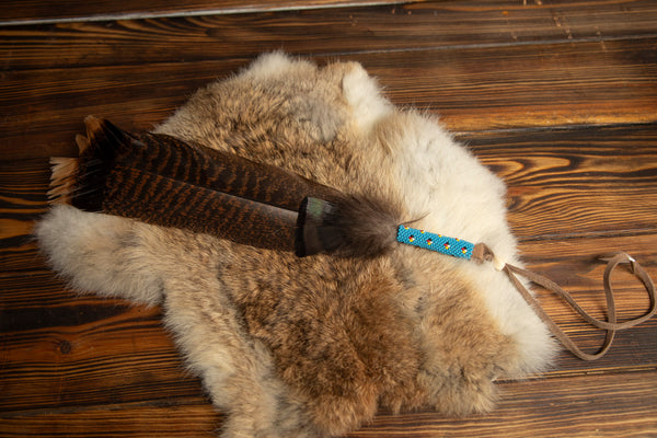 Beaded Turkey Feathers