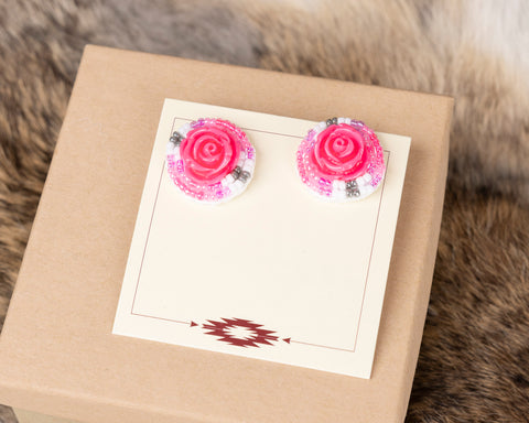 Beaded Flower Studs / Dangle