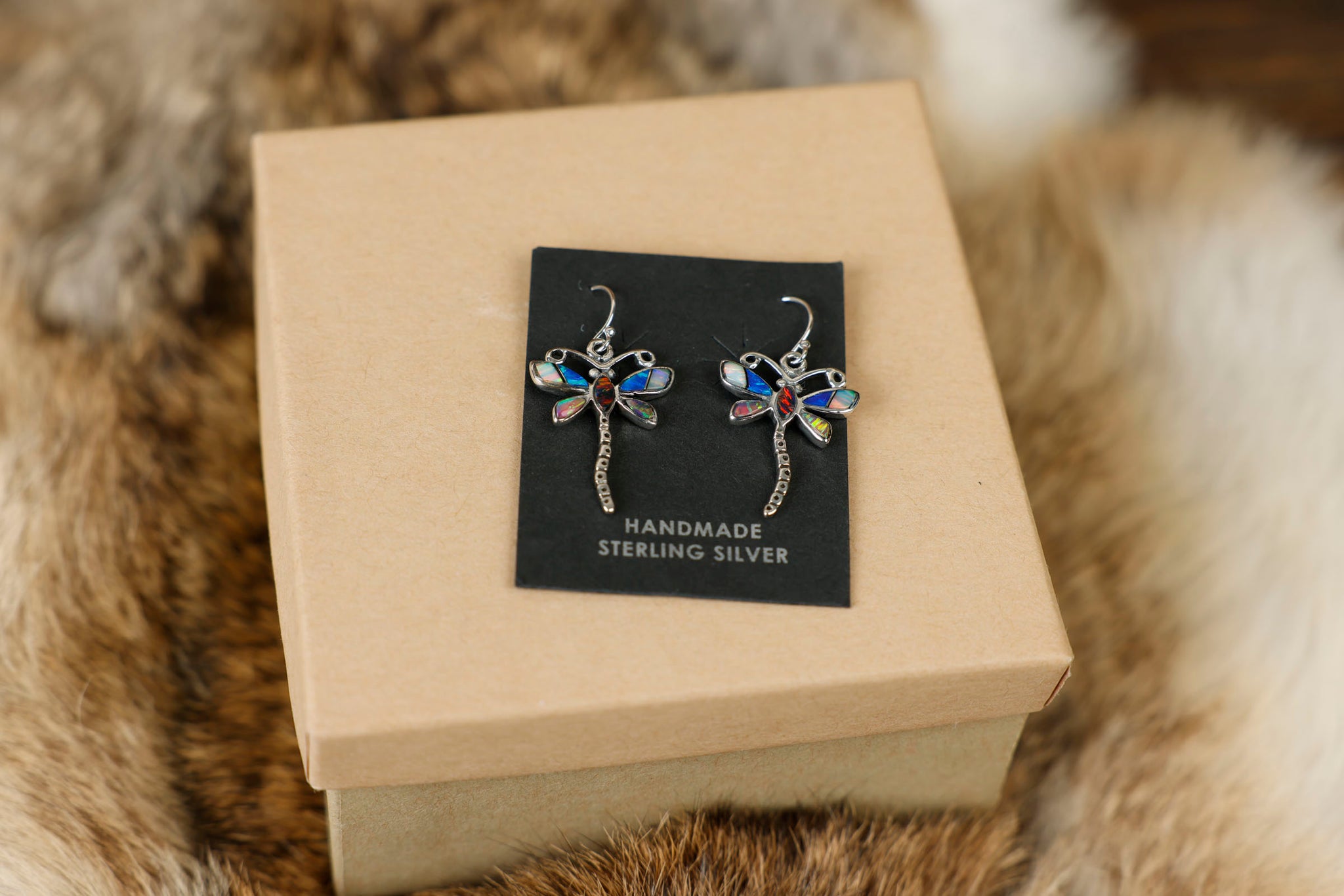 Multicolor Dragonfly Earrings