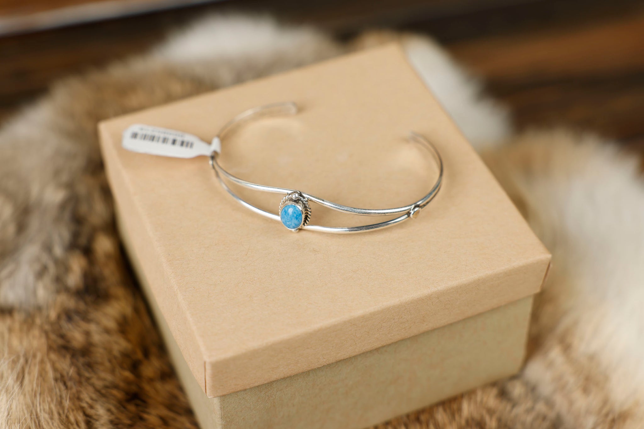 Denim Blue Sterling Silver Bracelet