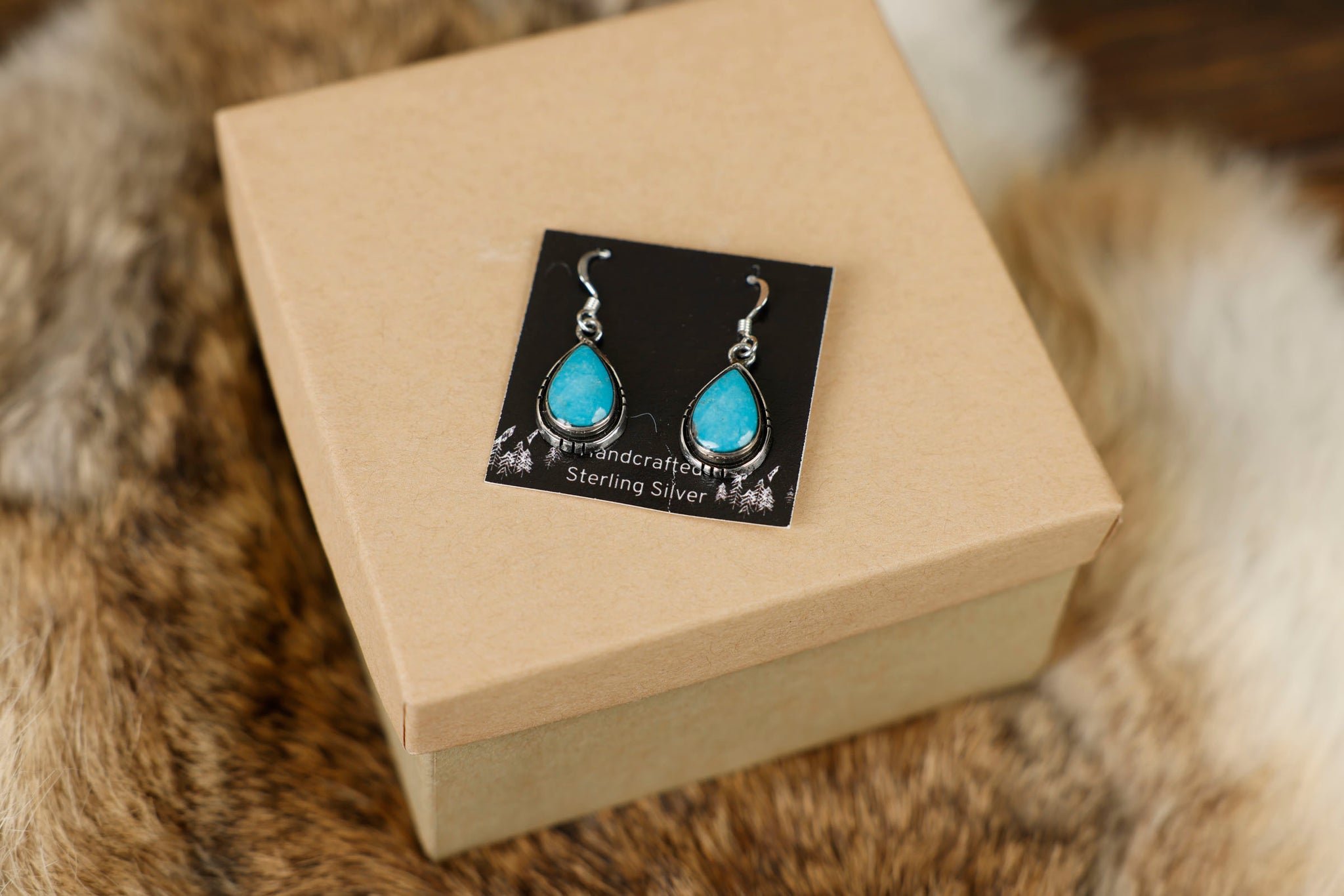 Small Turquoise Teardrop Earrings