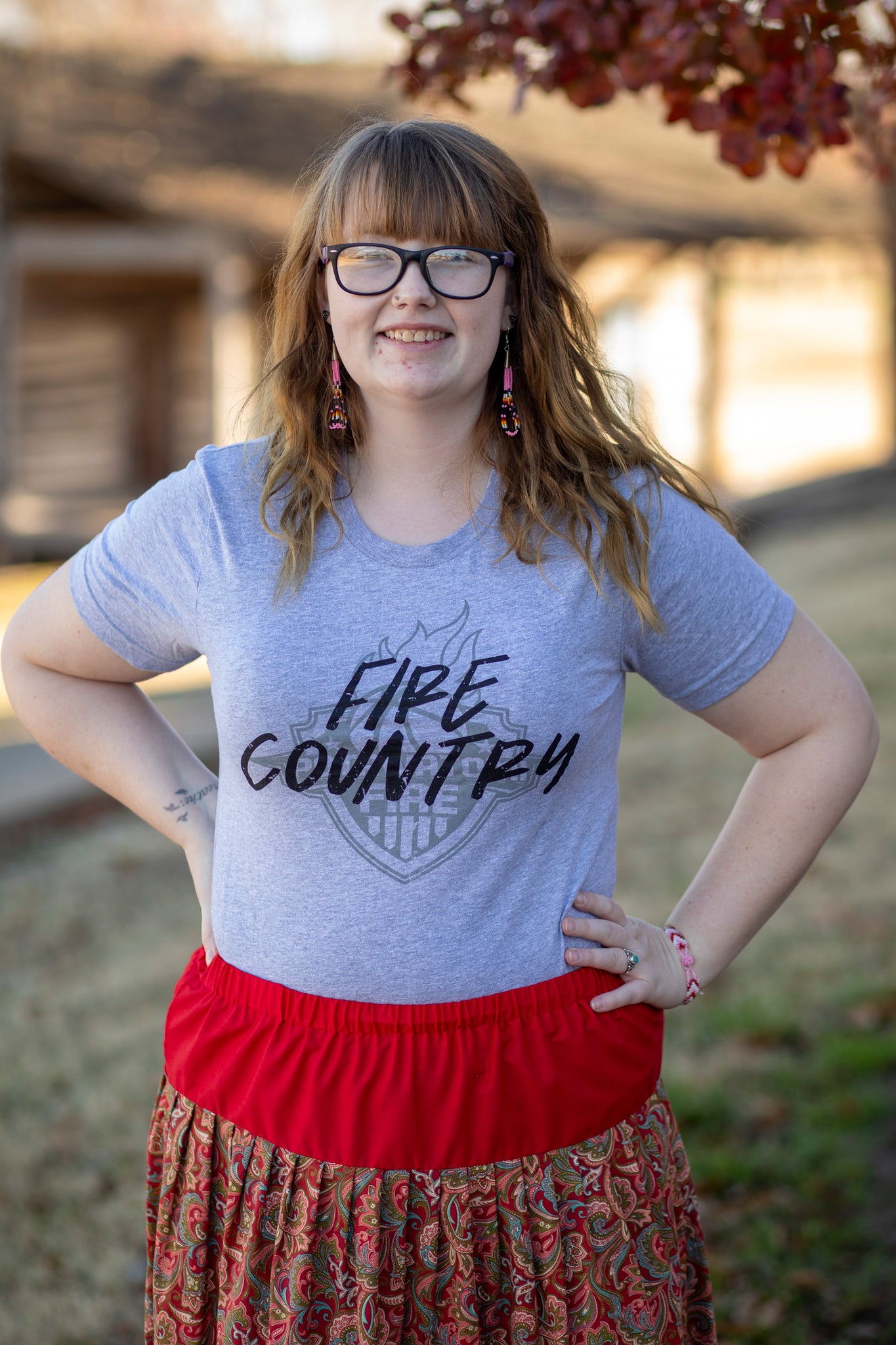 Fire Country Tee - Grey