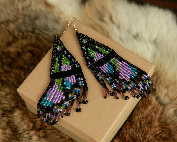Bigger Beaded Dangle Earrings