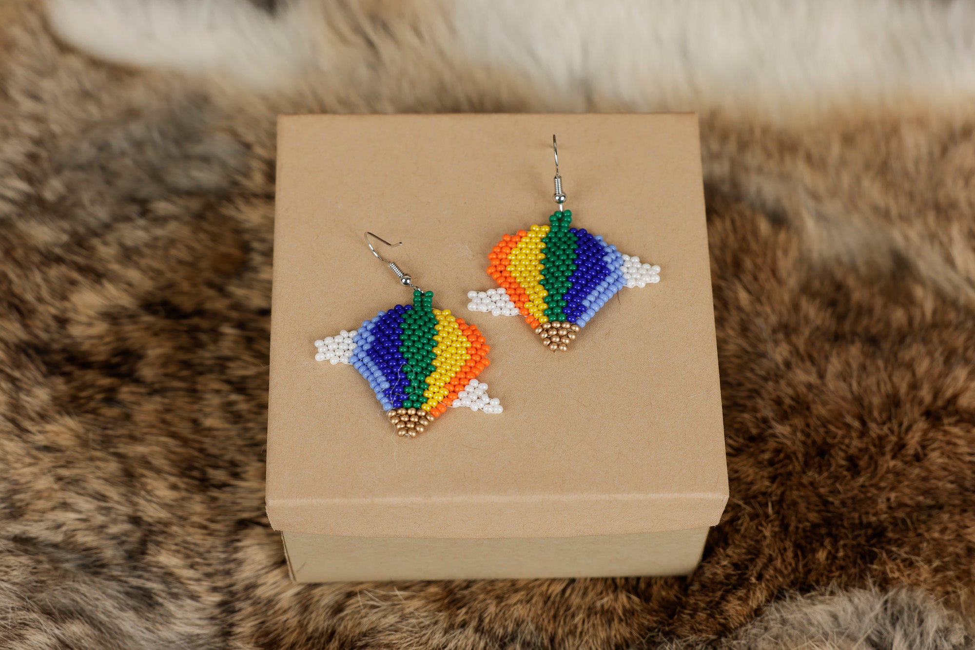 Beaded Balloon Earrings