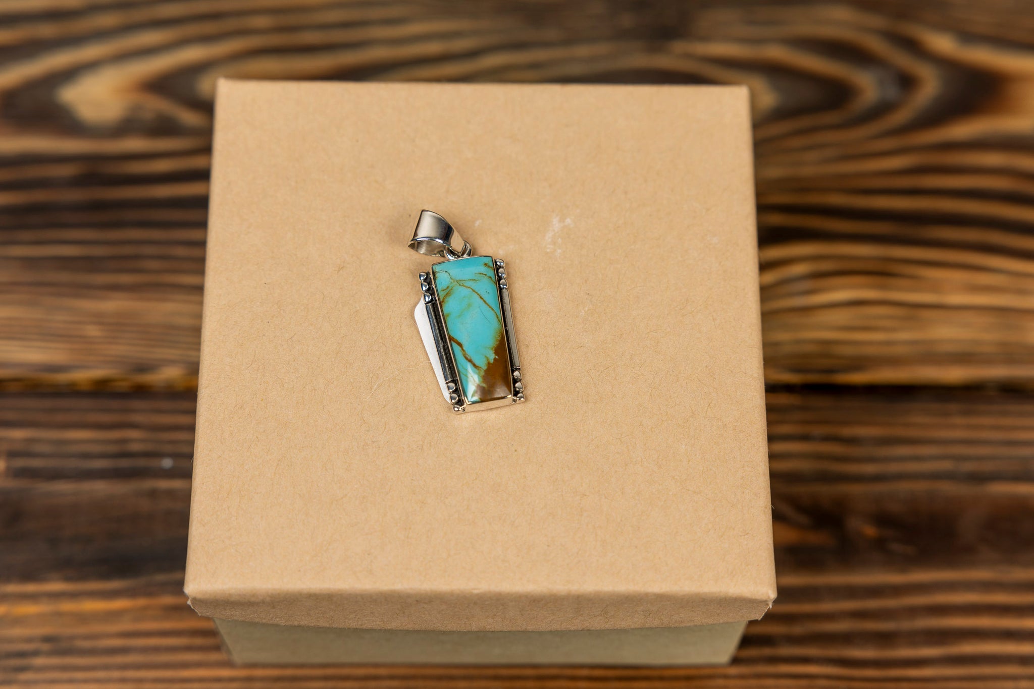 Sterling Silver Pendant with Turquoise