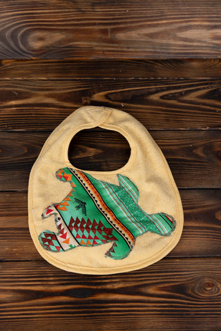 Turtle Appliqued Baby Bibs