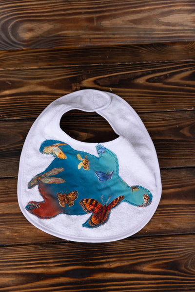 Turtle Appliqued Baby Bibs