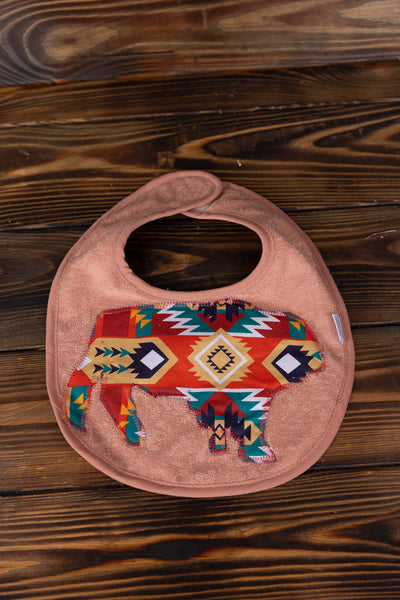 Buffalo Appliqued Baby Bibs