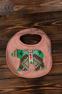 Bear Appliqued Baby Bibs