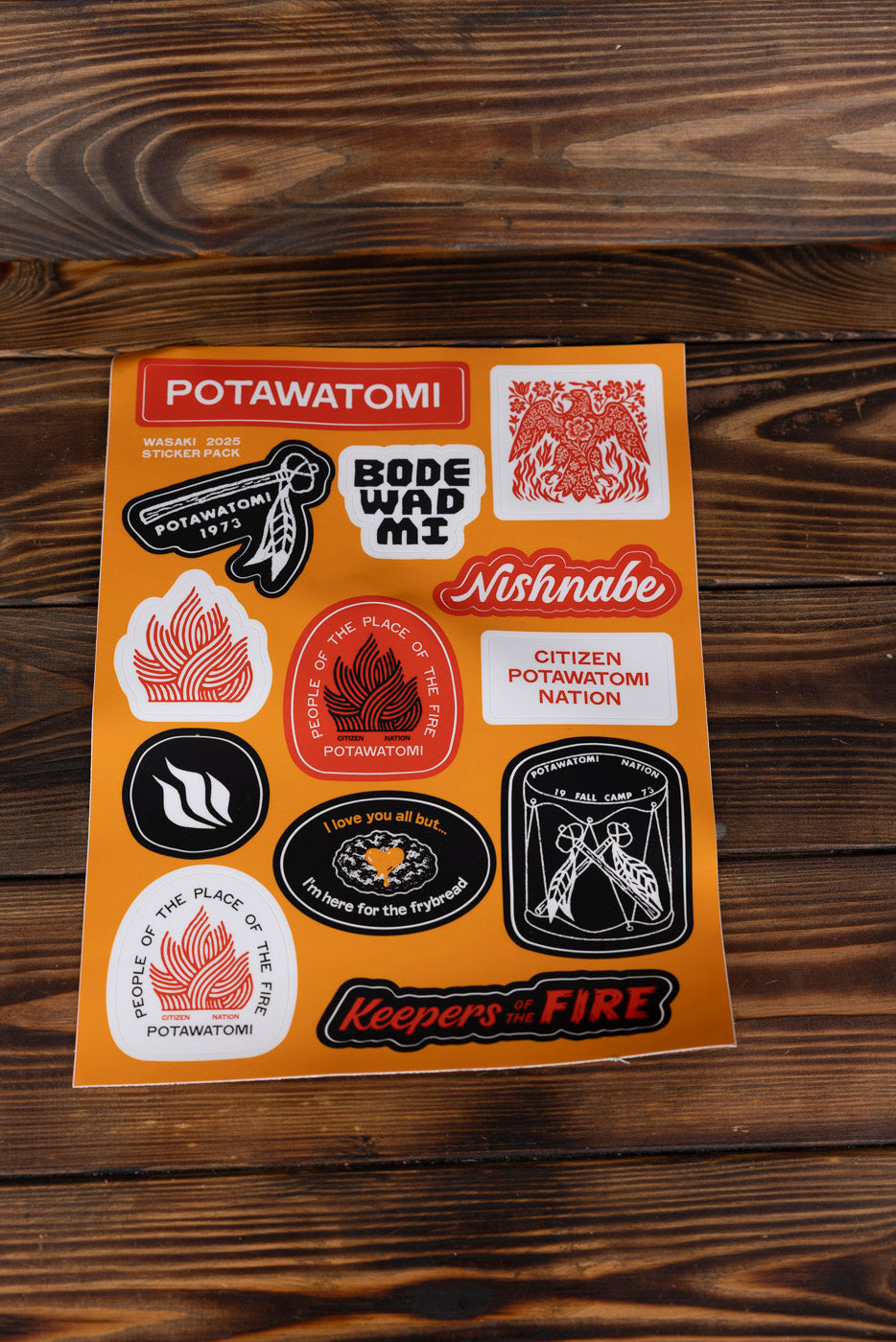 Potawatomi Sticker Pack ( 1 Sheet)