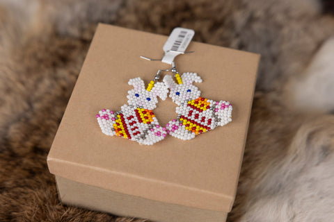 Bunny Beaded Earrings