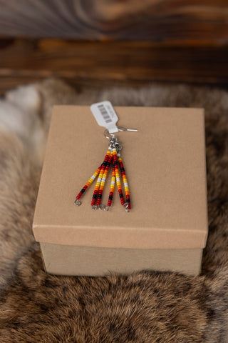 Beaded Short Stick Earrings