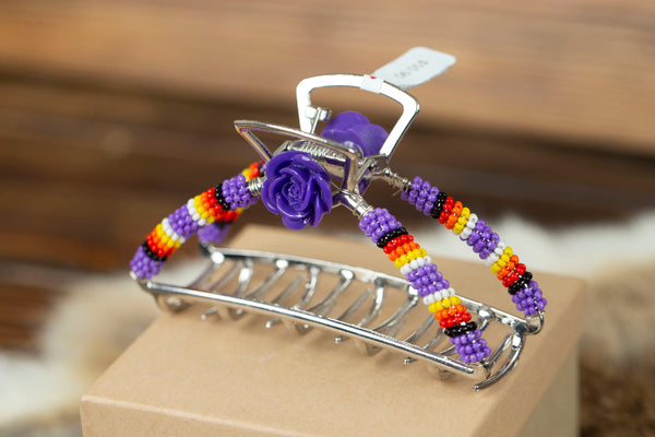Large Beaded Claw Clips