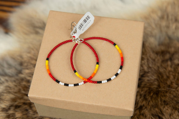 Beaded Hoops
