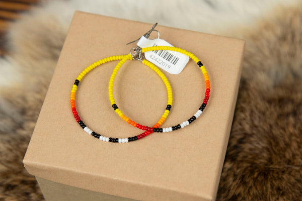 Beaded Hoops