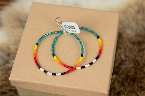 Beaded Hoops