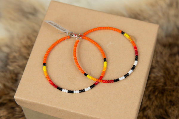 Beaded Hoops