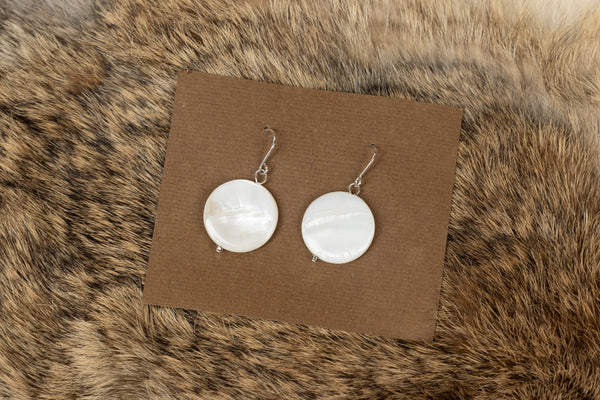 Circle Shell Earrings