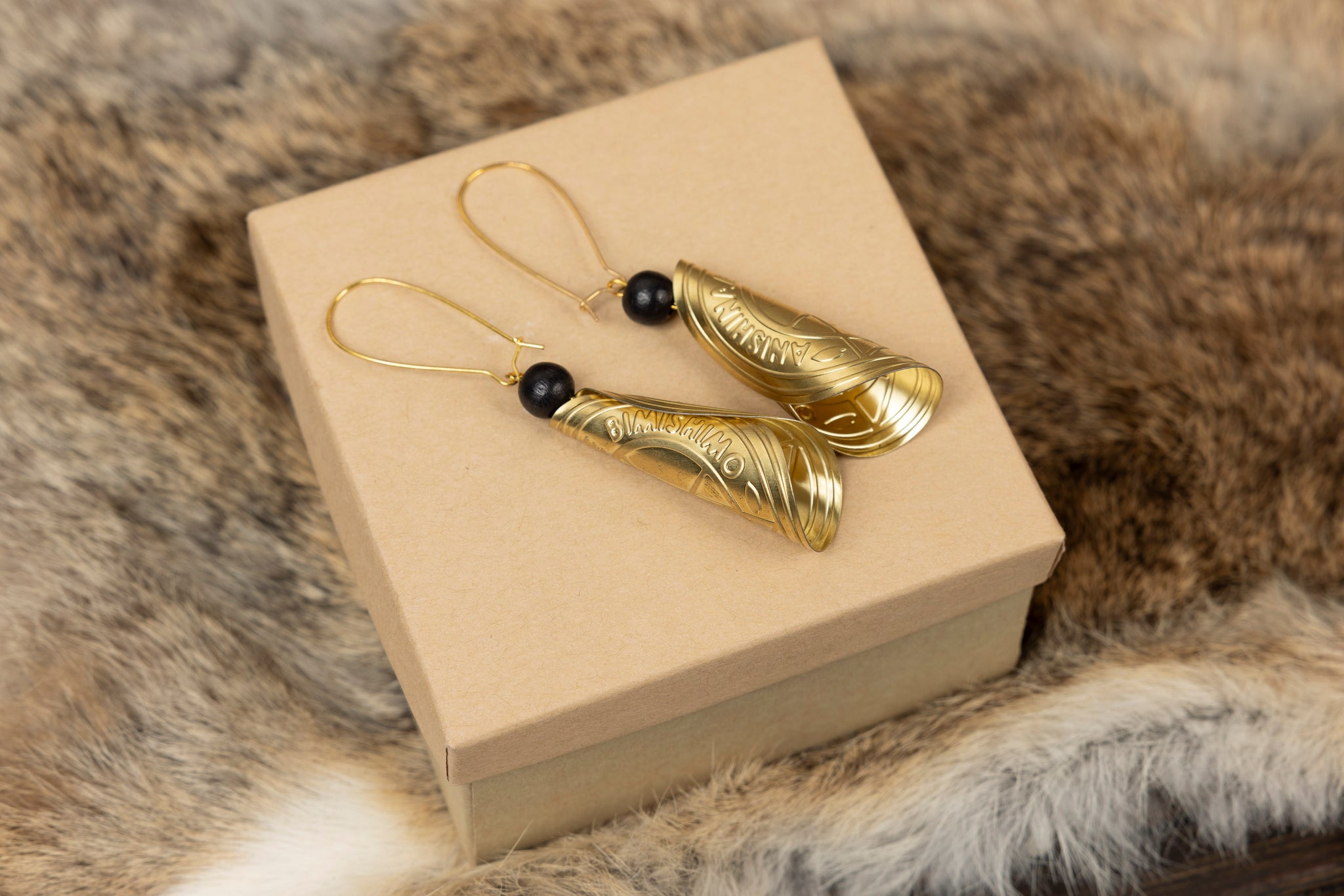 Gold Jingle Cone Earrings