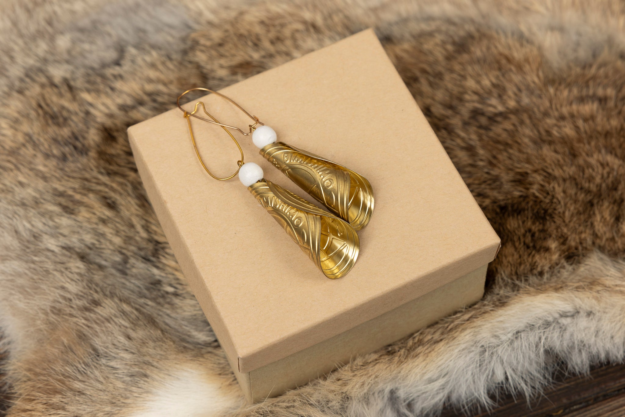 Gold Jingle Cone Earrings