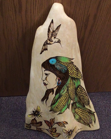 Woman Cypress Art
