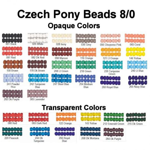 Pony Beads Size 8