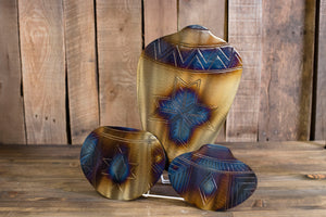 Three Pottery Design Metal Art