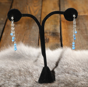Turquoise Beads Dangle Earrings