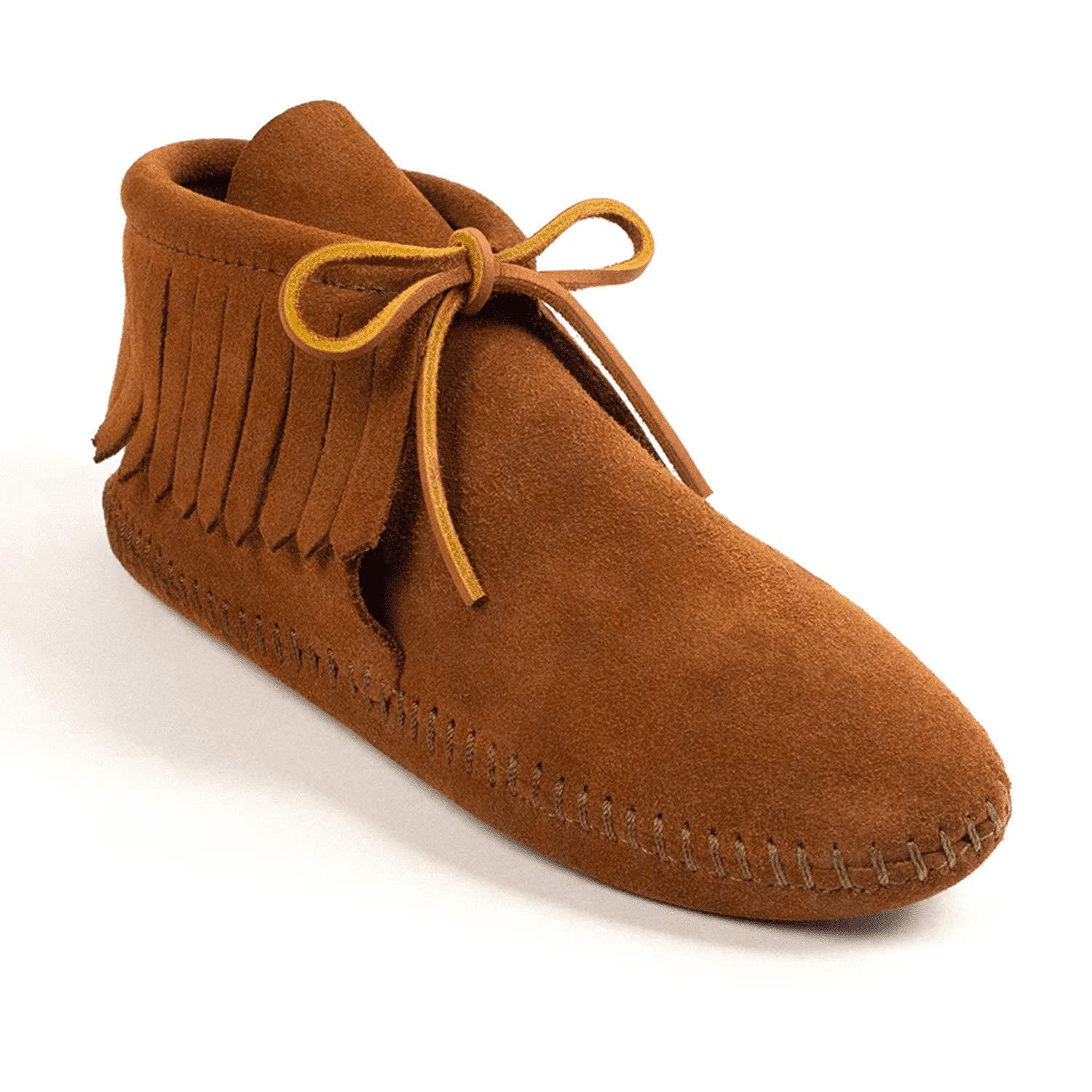 Mens fringe top moccasin boots