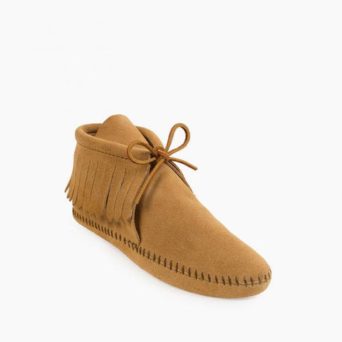 Minnetonka Classic Fringe Softsole Tan