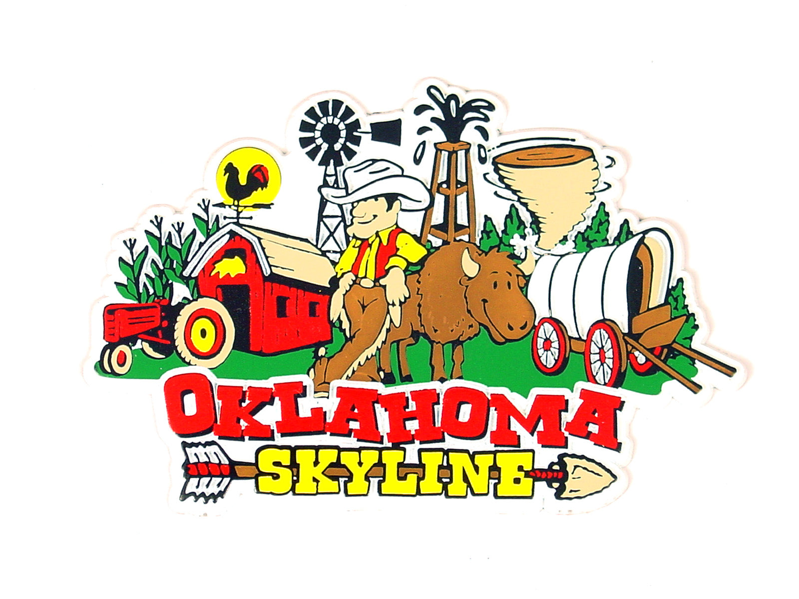 OK Cartoon Skyline Magnet