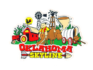 OK Cartoon Skyline Magnet