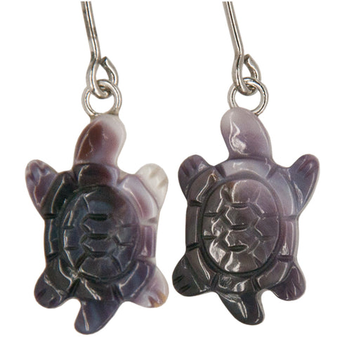 Wampum Turtle Earrings