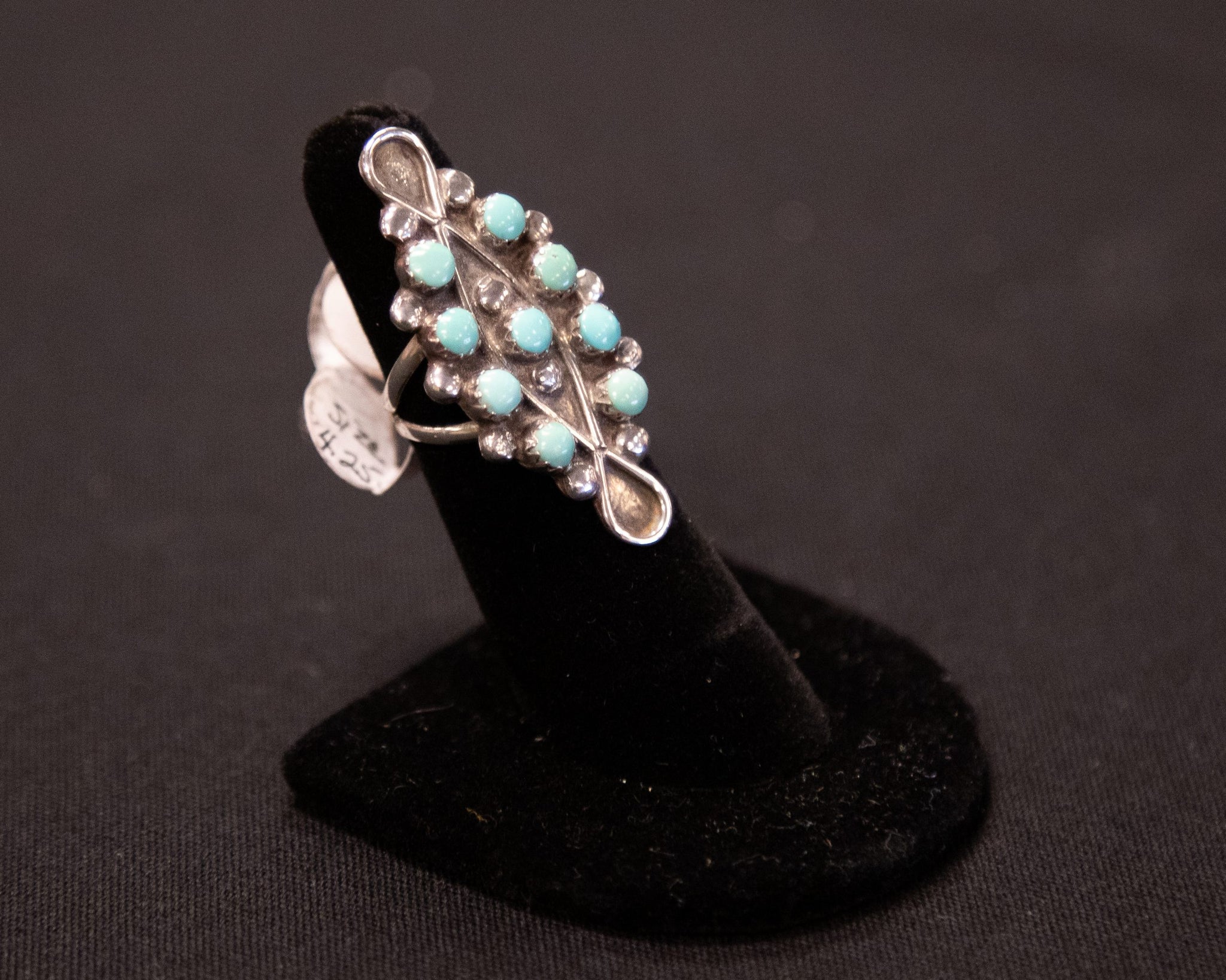 Blue turquoise stones Statement Ring