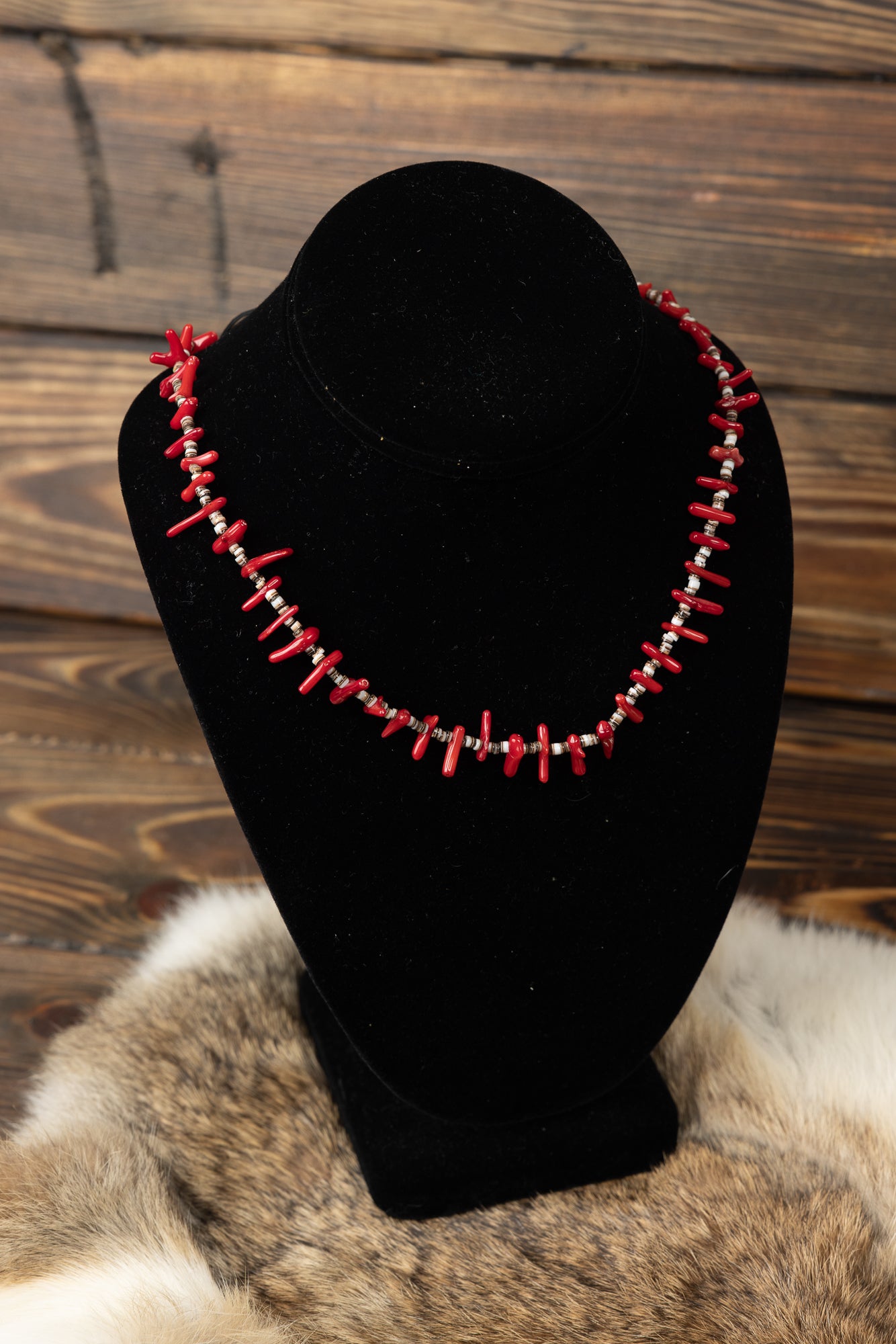 Coral Beaded Necklace