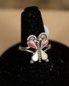 Two-Toned Small Butterfly Ring