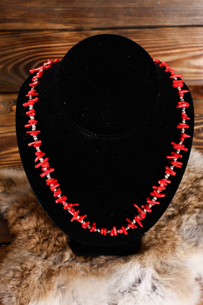 Coral Beaded Necklace