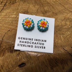 Beaded Stud Earrings