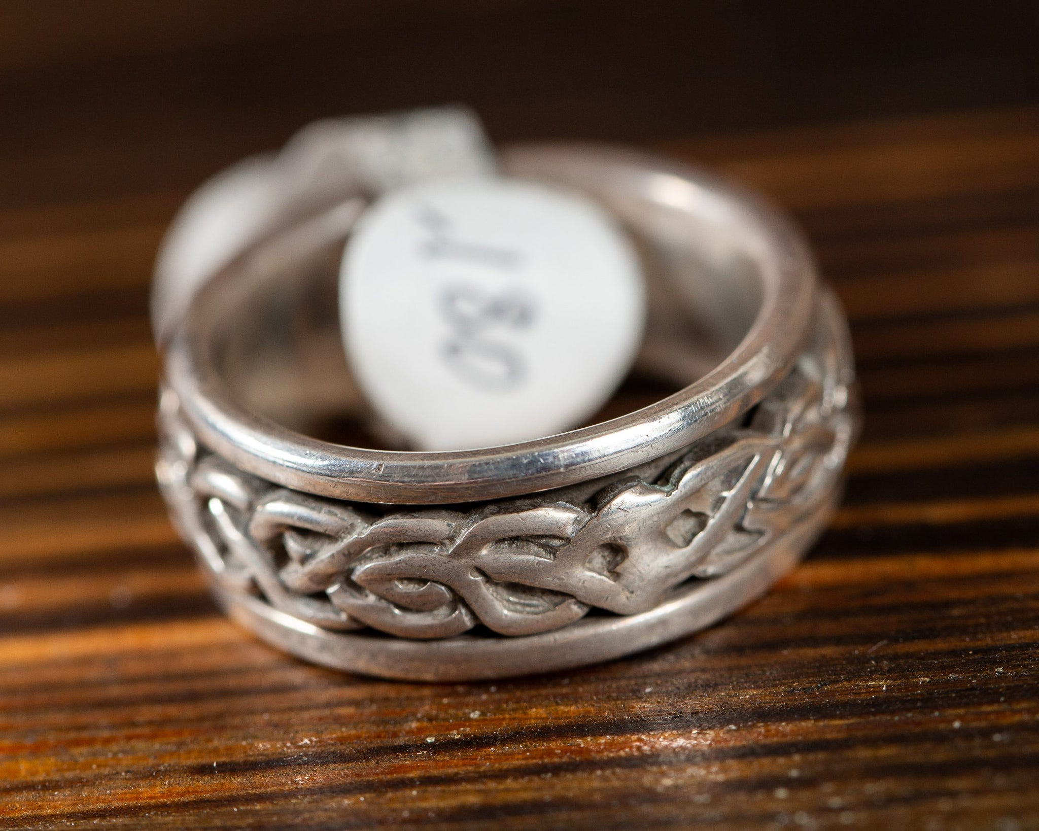 Sterling Silver Spinning Fidget Ring